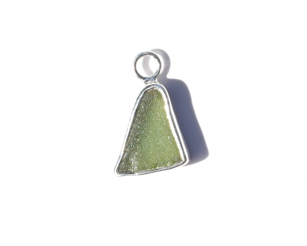 Large Seaglass Charm - Green