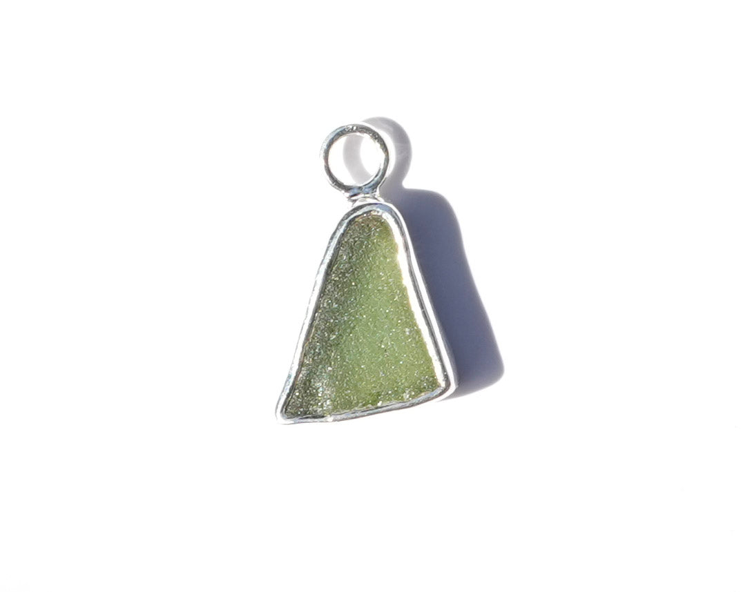 Large Seaglass Charm - Green