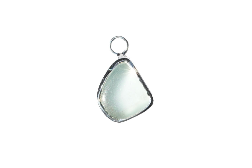 Small Seaglass Charm - Blue