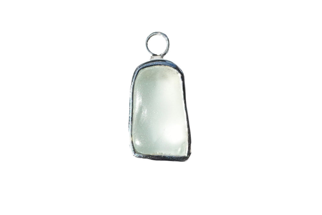 Large Seaglass Charm - Blue