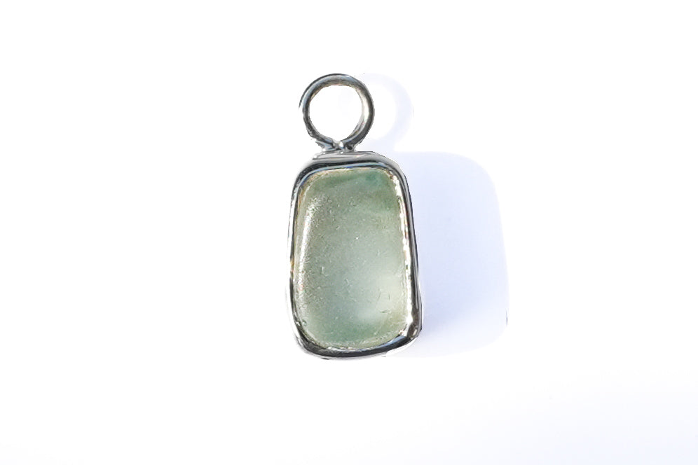 Small Seaglass Charm - Blue