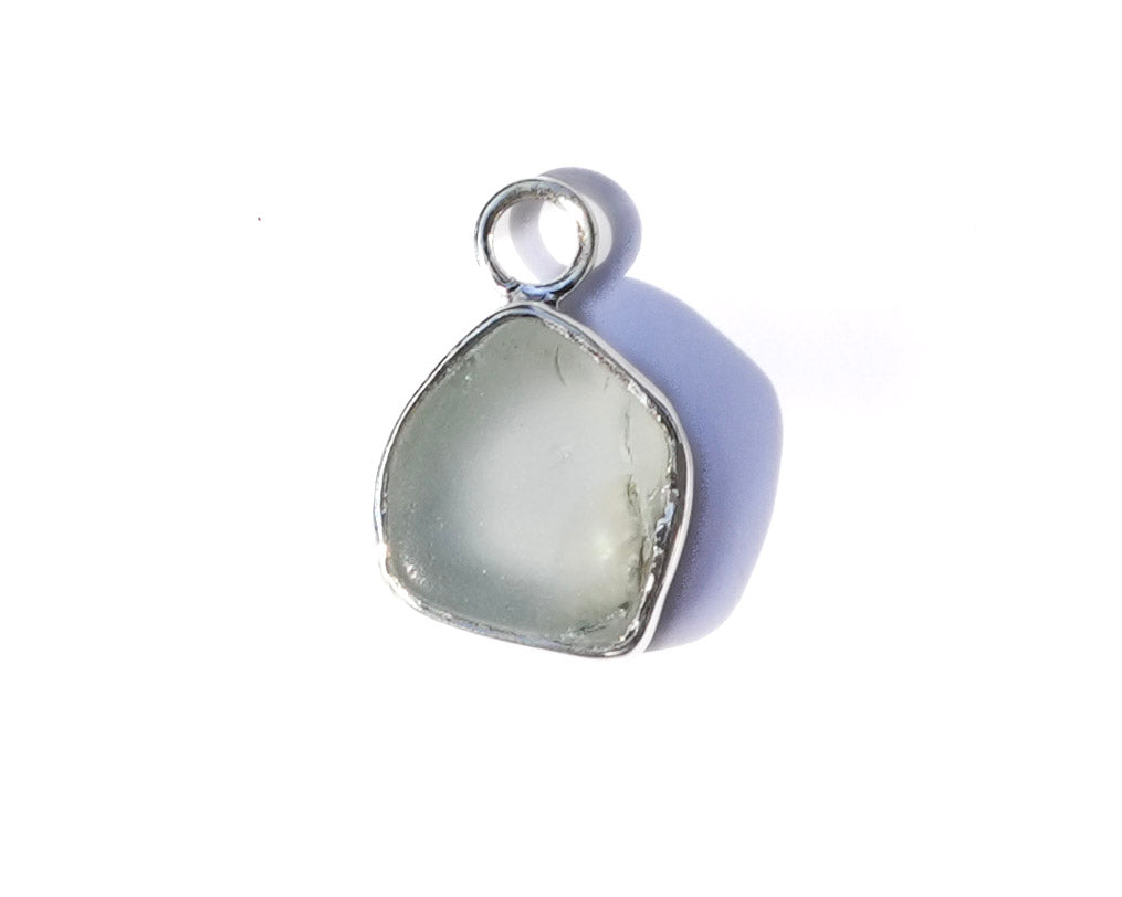 Small Seaglass Charm - Blue
