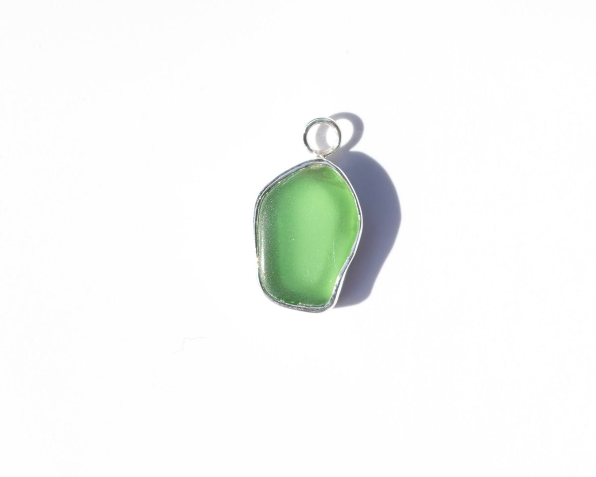Large Seaglass Charm - Green