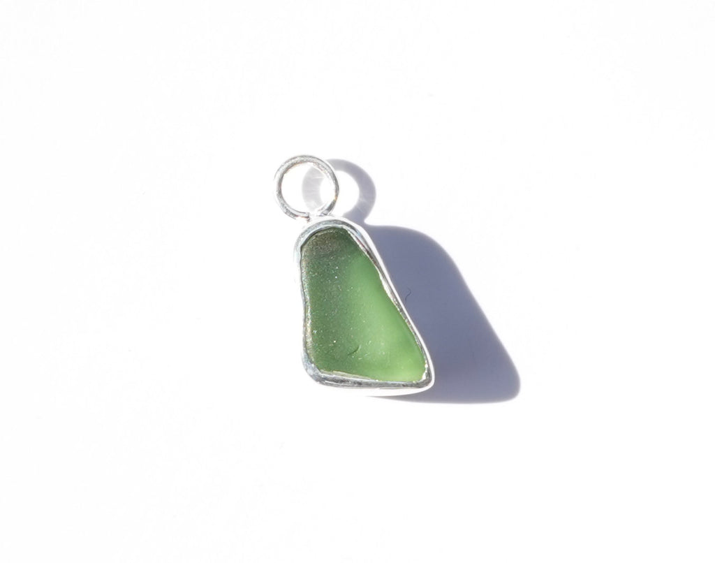 Small Seaglass Charm - Green
