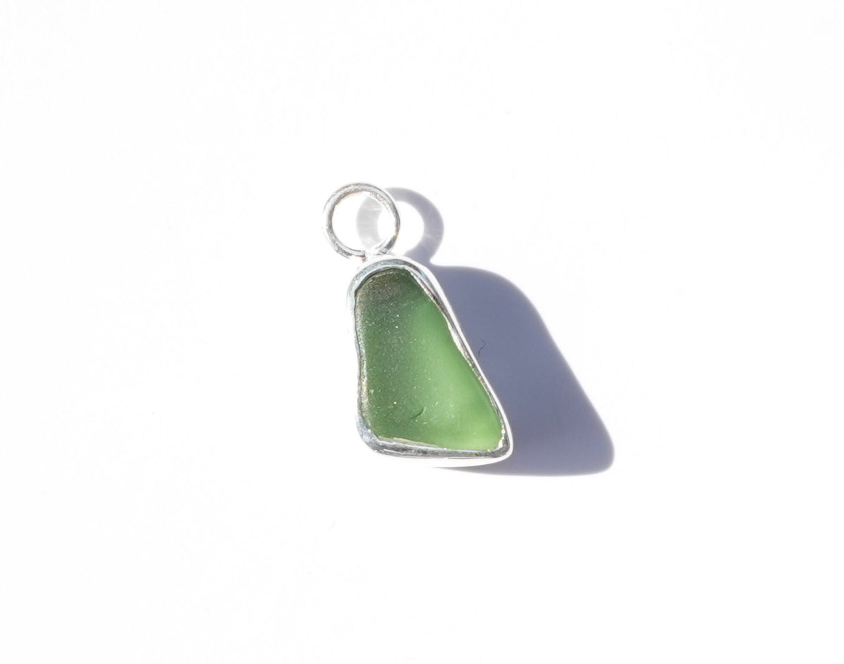 Small Seaglass Charm - Green