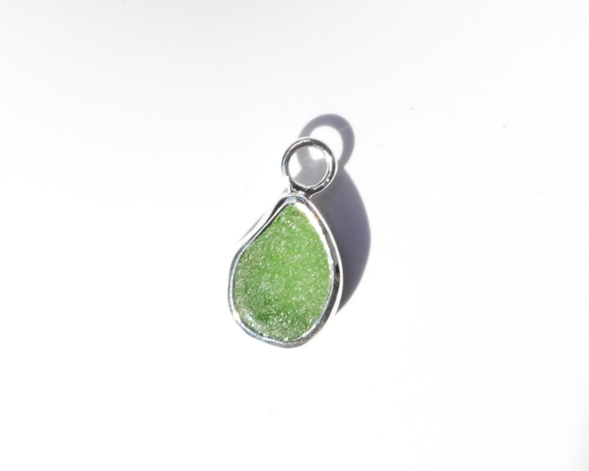 Small Seaglass Charm - Green