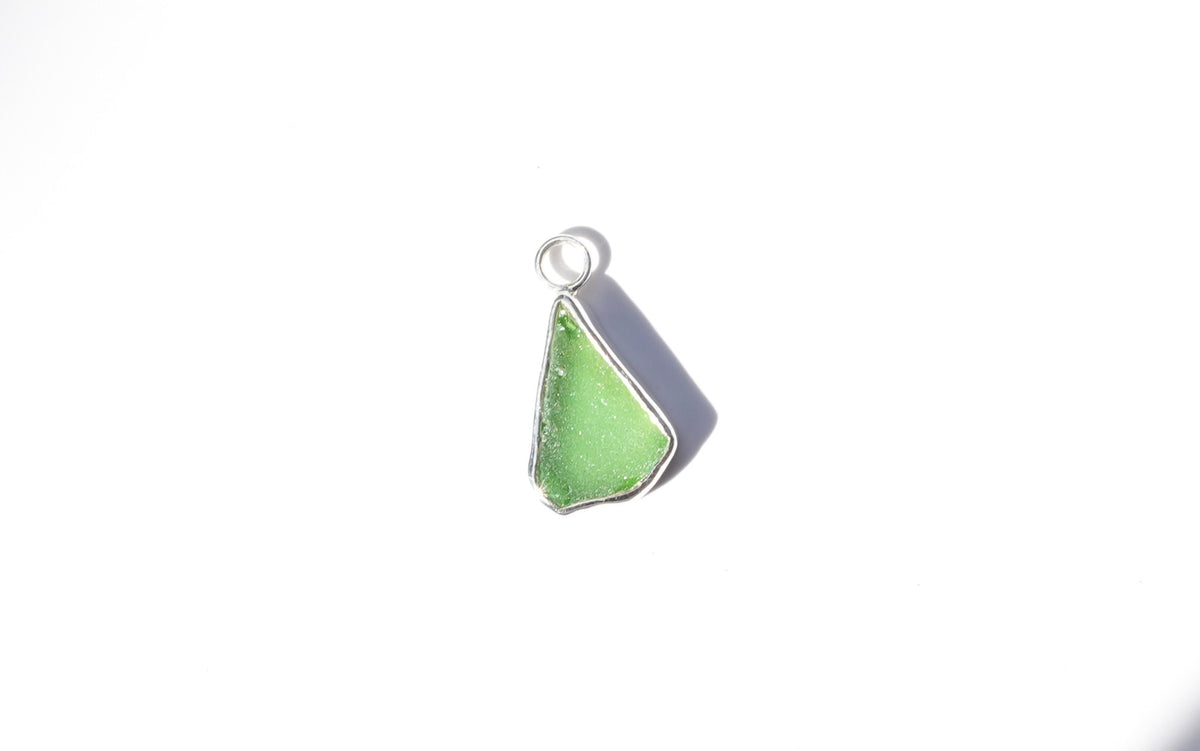Small Seaglass Charm - Green