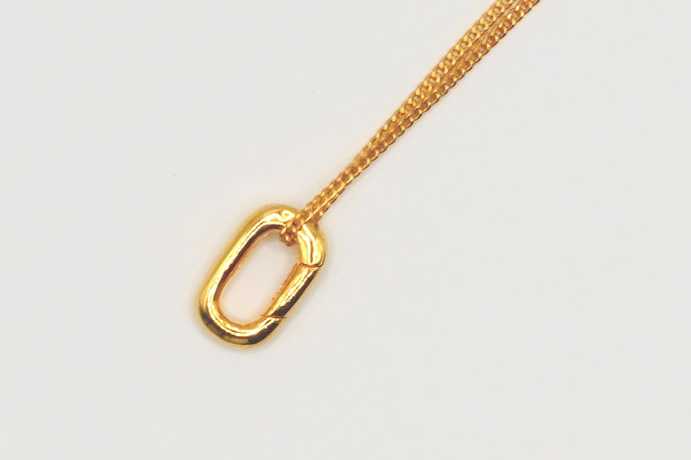 Chain + Charm Clasp Set Gold
