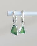 Seaglass Earring Set Silver - Sml/Green