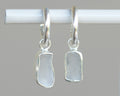 Seaglass Earrings - Sml/White