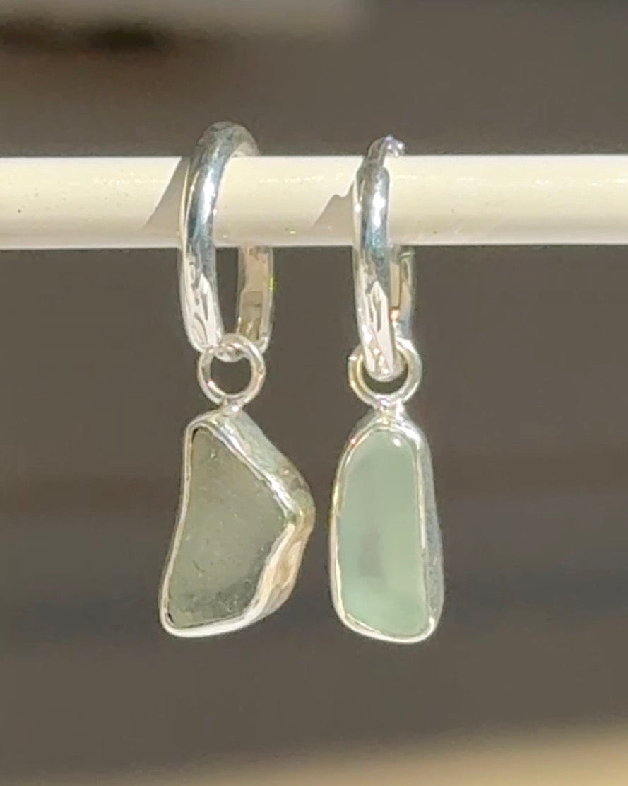 Seaglass Earring Set - Sml Blu